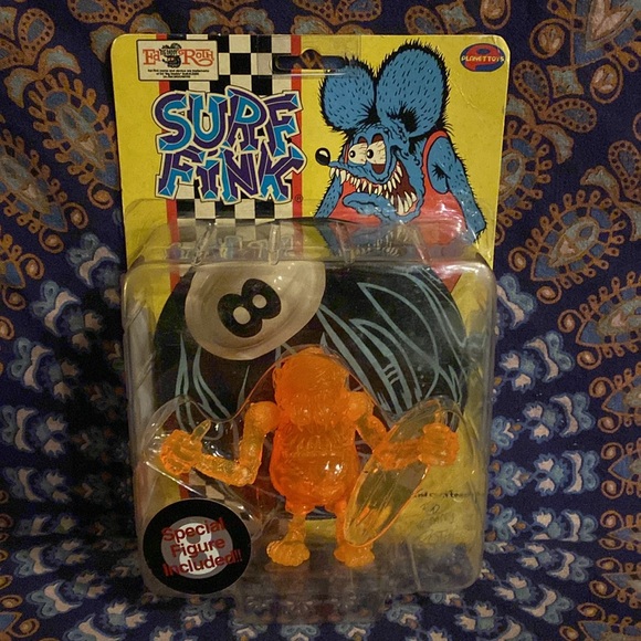 Classic Ed Roth Rare Clear Orange Surf Fink. Sealed. NOS. Japan. Planet Toys. - Picture 11 of 13